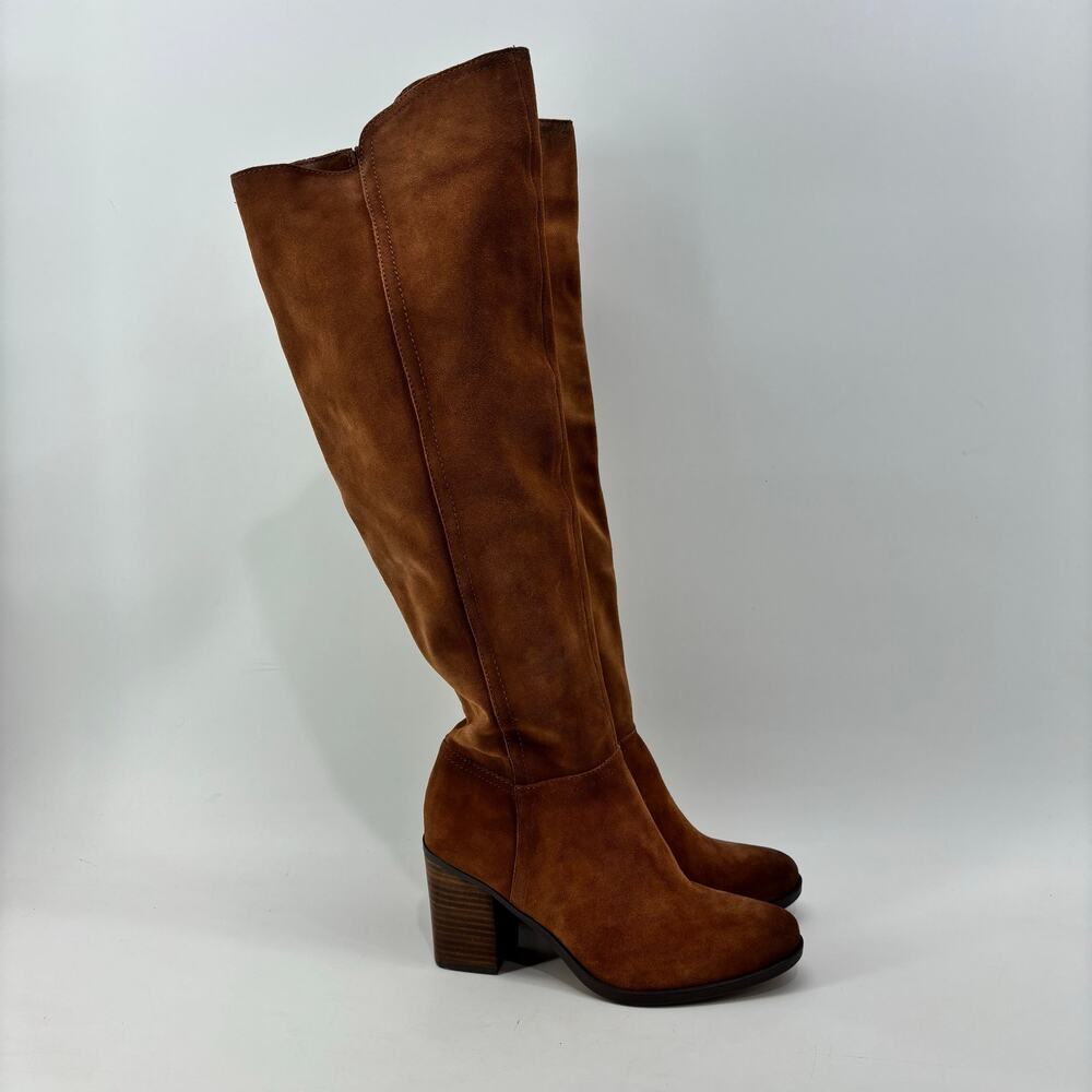 Naturalizer Kyrie Size 8 Knee High Brown Boots Leather Upper Womens - Picture 5 of 14
